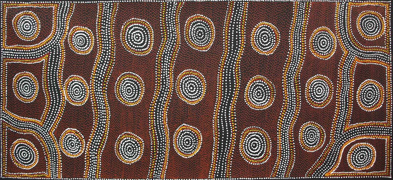 Aboriginal Australian Dot Painting art style example