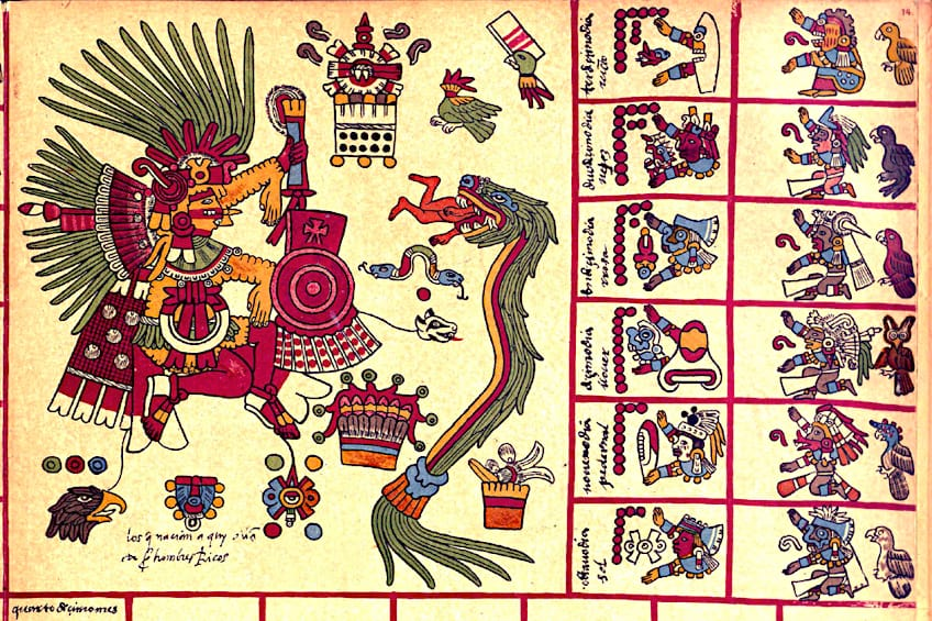Aztec Mesoamerican Art art style example