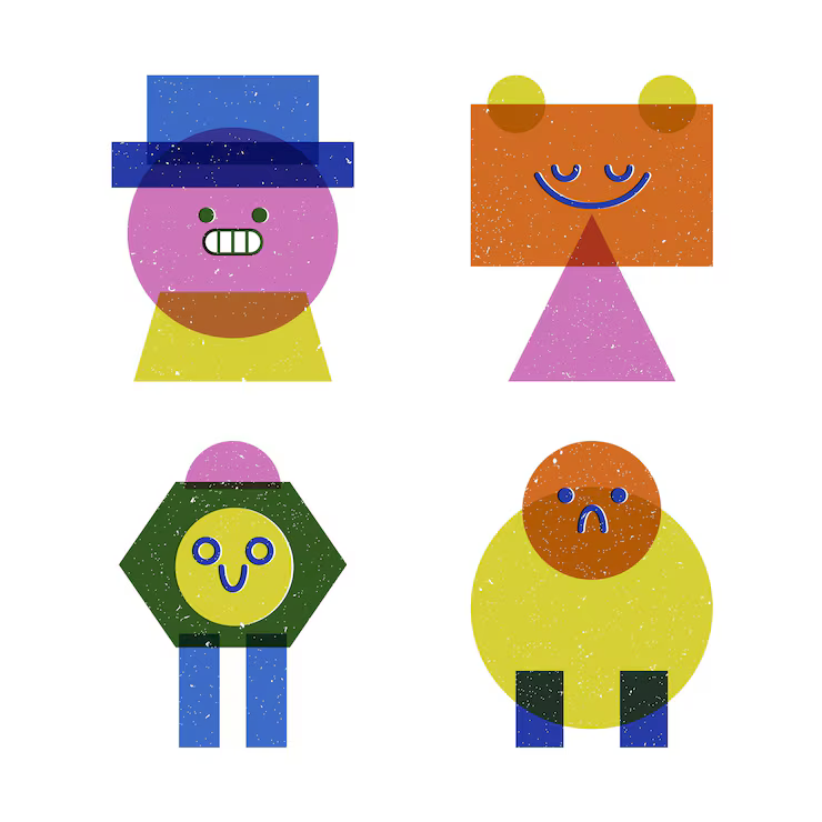 Geometric Character Art Style art style example