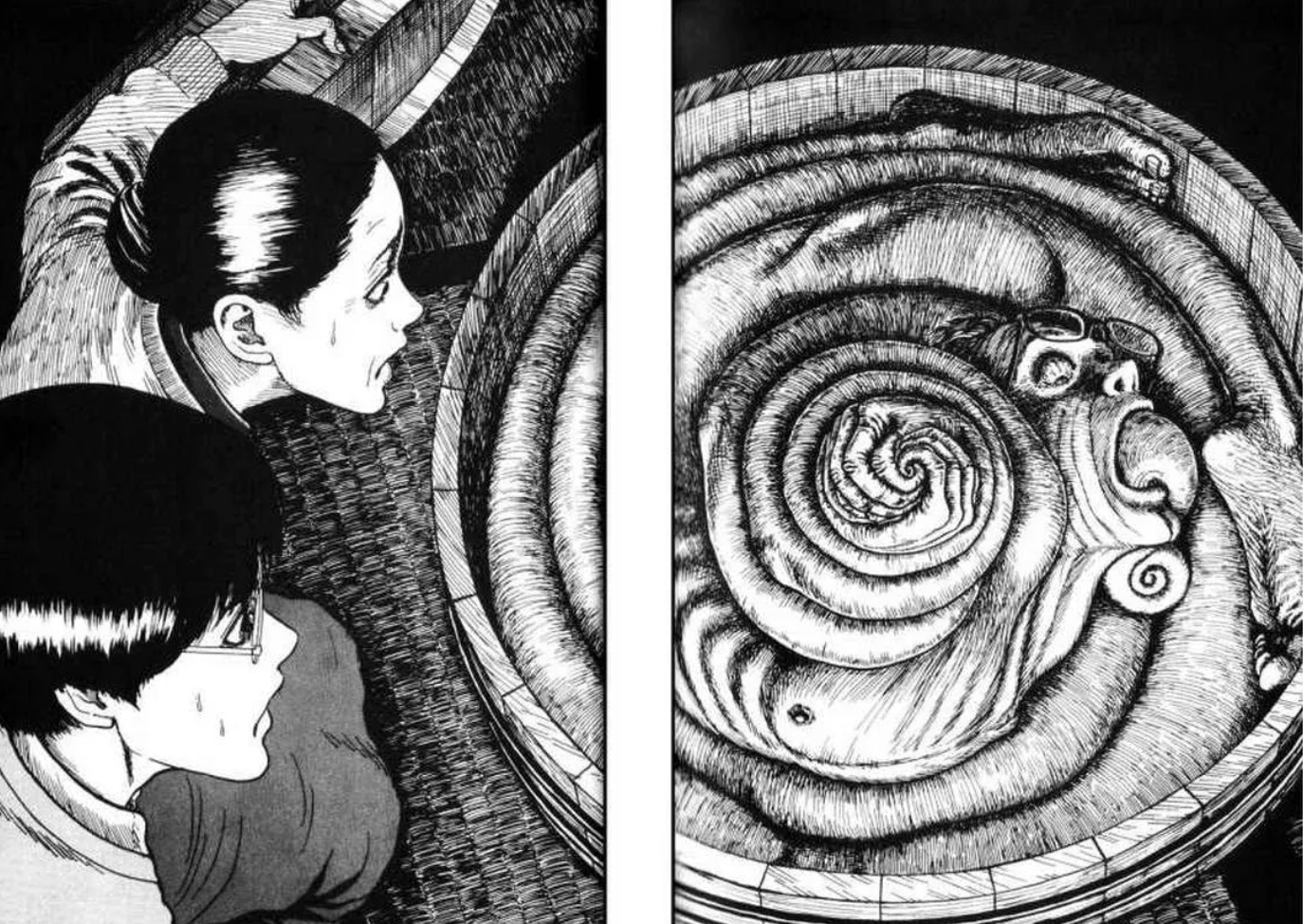 Grayscale Manga art style example