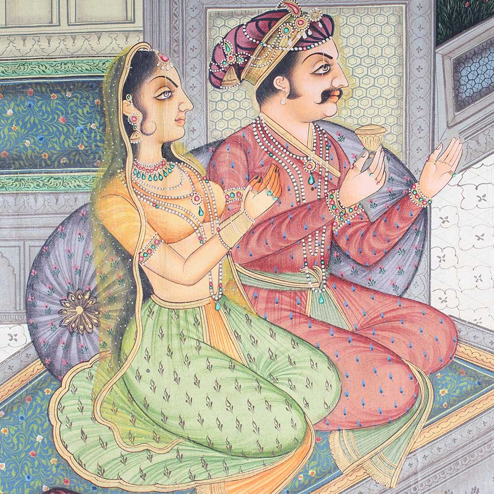 Mughal Miniature Painting art style example