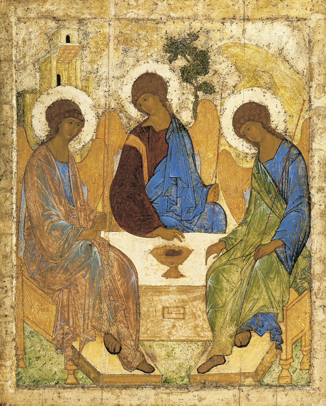 Russian Icon Painting art style example