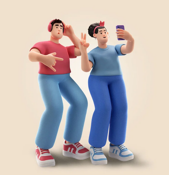 Soft 3D Illustration Style art style example