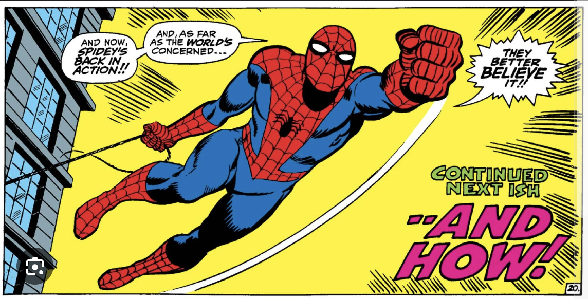 Spiderman John Romita art style example
