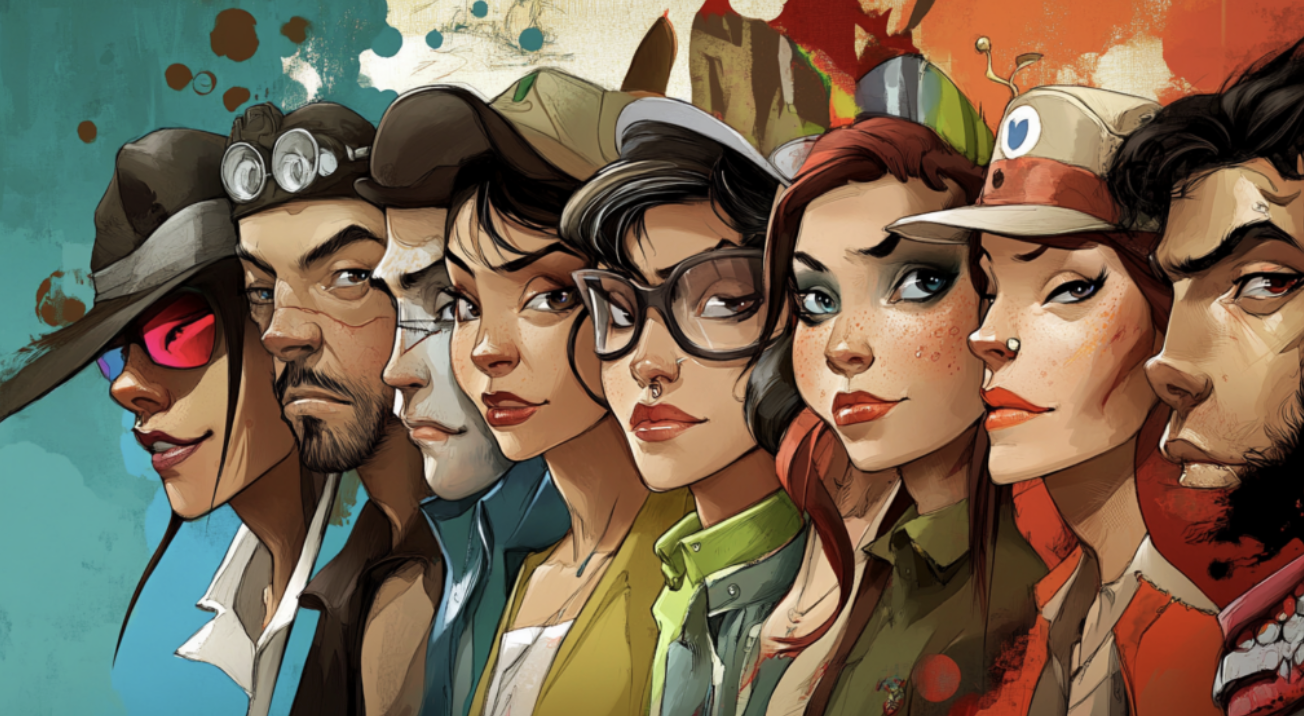 Web Comix art style example